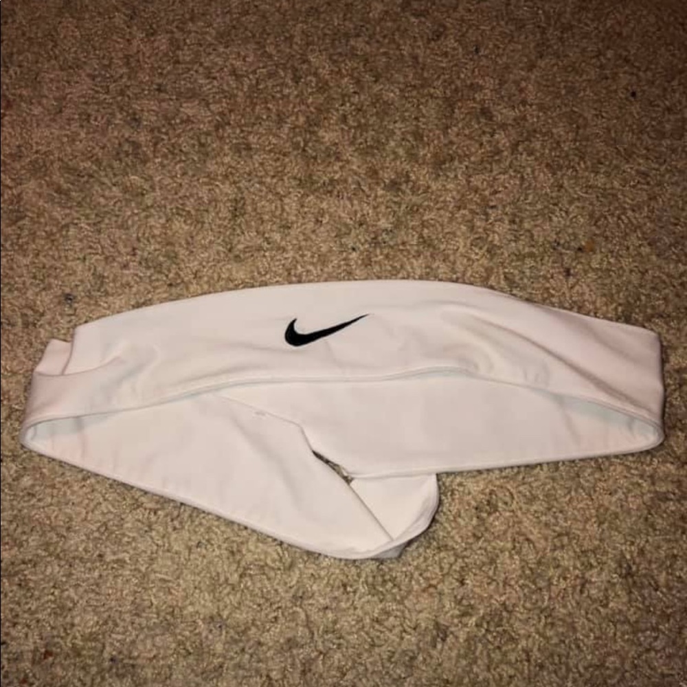 white nike wrap headband